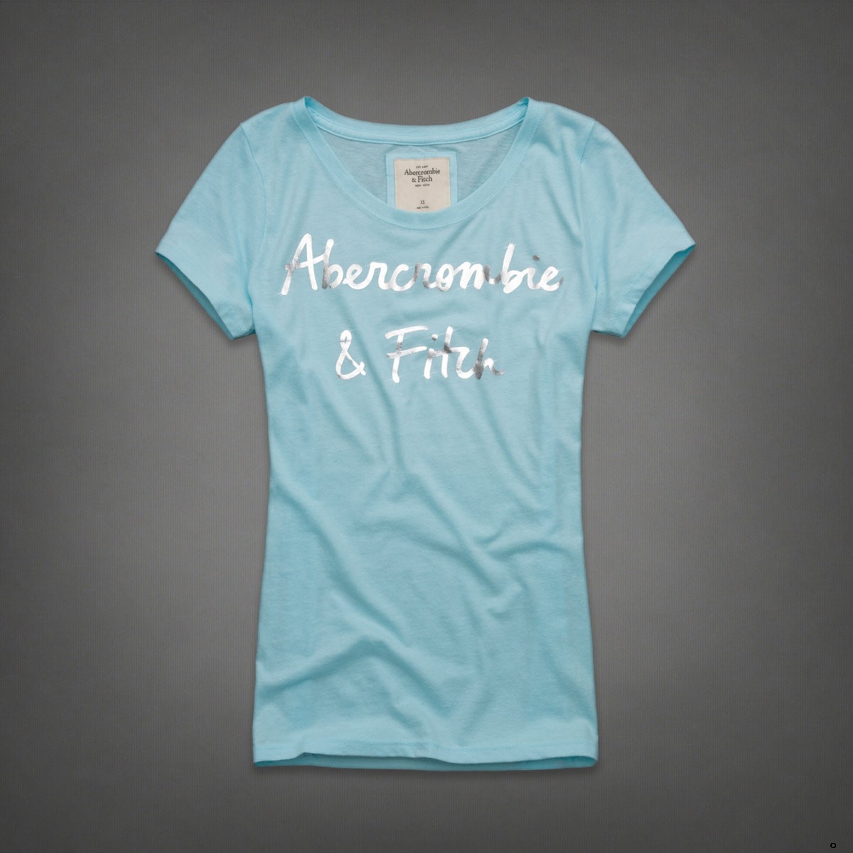 Abercrombie Fitch Mujeres De Cuello Redondo Corto Remera AF8253